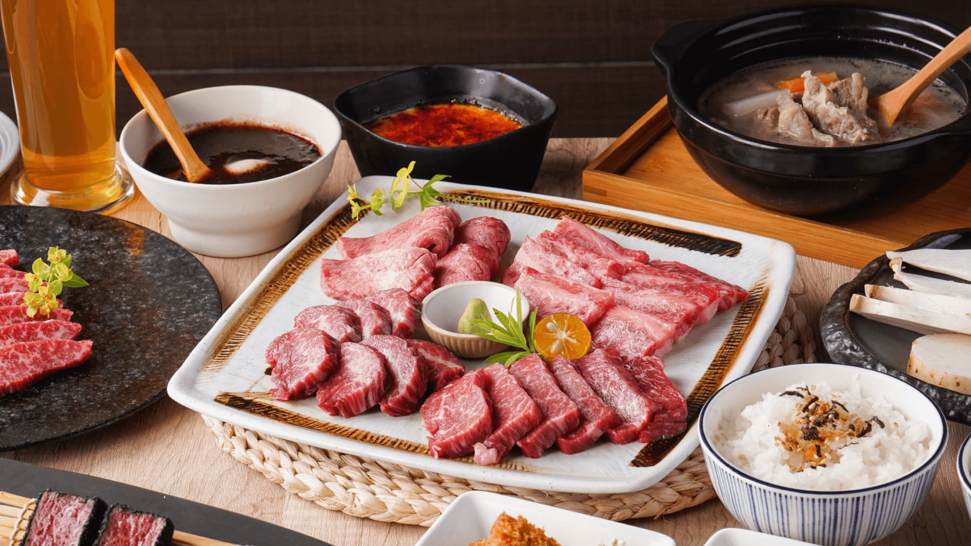 逸之牛和牛燒肉油花特寫